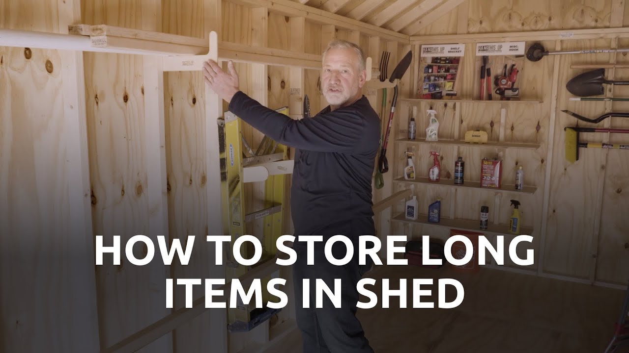 How to Store Long Tools & Pipes in Your Shed – Best Storage Rack for Awkward Items