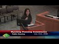 Wyoming Planning Commission Meeting July21, 2026