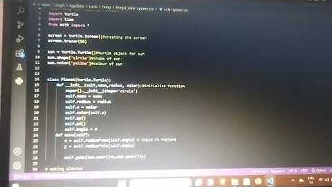 Solar System Python Project