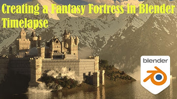 Creating a Fantasy Fortress Castle in Blender | 3D Timelapse