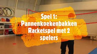 gymles 6 voor groepen 1&2 spelletjes met 2 en 3 spelers  spel 1 pannenkoekenbakken+ spel 2 kip & ei screenshot 5