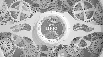 3d Animation of Clockwork Gears Logo Animation Video Code 812 el1