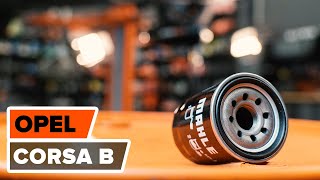 How to change Oil Filter CORSA B (73_, 78_, 79_) - step-by-step video manual