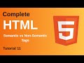 Semantic vs Non-Semantic HTML | HTML Tutorial