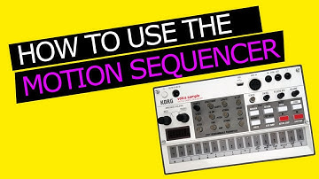 Korg Volca Sample - How to MOTION SEQ [Korg Volca Sample Tutorial]