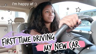 FIRST TIME DRIVING ALONE IN MY NEW CAR