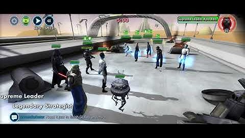 SLKR, HUX, Thrawn, KRU & FOS Counter w/ Vader Empire... #VaderRework #SWGOH #SLKRcounter