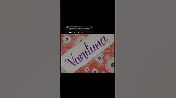 Vandana write in brush pen #calligraphy #shorts #cursivewriting