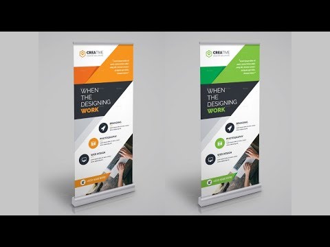  Roll Up Banner Design Photoshop Tutorial YouTube