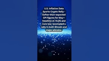 U.S. Inflation Data Sparks Crypto Rally