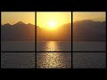 Window on a lake to cast | View on a sunset