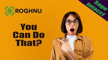 Customizing Sage Intacct