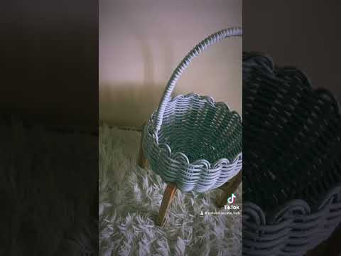 Бескаркасная корзина #декор