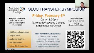 SLCC Transfer Symposium Announcement Video