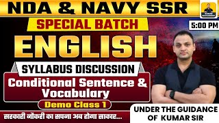 CONDITIONAL SENTENCE & VOCABULARY | NDA - NAVY SSR  DEMO -1 | NDA - NAVY SSR BATCH