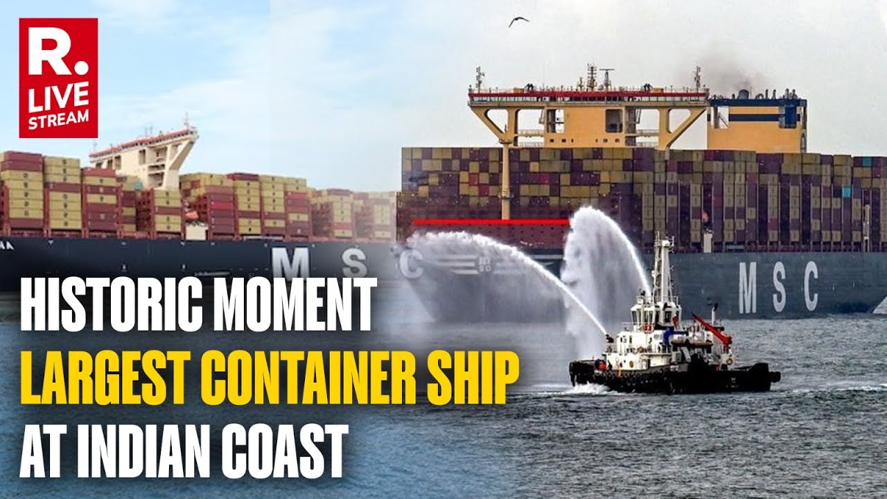 World's Largest Container Ship MSC Irina Arrives At Vizhinjam Seaport | Kerala