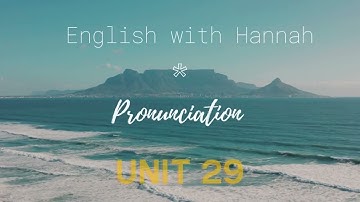 Unit 29 - Pronunciation In Use - Elementary