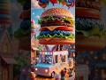 The Giant Burger Flew Into the Sky! 🍔🎈 Bunny Saves Burger World | Mini Snack City #burgerfactory