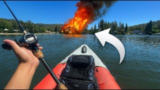 A House Erupted in Flames While I Was Fishing!