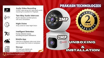 trueview 2mp + 2mp linkage wifi indoor camera with all futures explained by prakash Technologies
