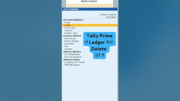 How to delete Ledger in Tally Prime? #howtodeleteledgerintally #howtodeleteledgerintallyprime