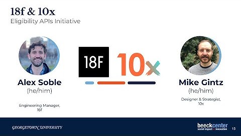 Rules as Code Demo Day | Demo 1: 18F Eligibility APIs Initiative | Alex Soble and Mike Gintz