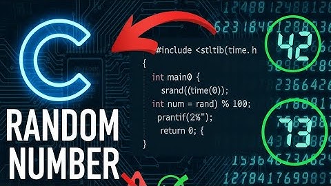 Generate a random number | C programming 