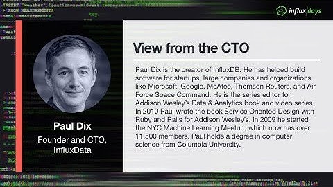 Paul Dix [InfluxData] | InfluxData Platform Future and Vision | InfluxDays 2018