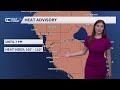 Weather Impact Day: Isolated showers possible Thursday night for the Gulf Coast as heat remains