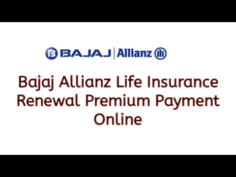 Bajaj Allianz Life Insurance Renewal Premium Payment Online #bajaj_allianz_premium_pay_online #bajaj