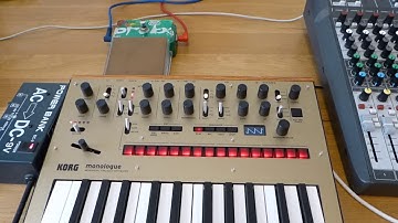 Korg Monologue & Zvex Fuzz Probe