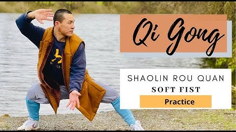 3 Min - Shaolin Rou Quan | Soft Fist Qi Gong Practice - with Shifu Yanxin and Students