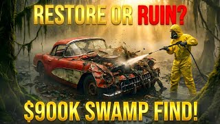 Restoring $900,000 1953 Corvette C1 Found in Toxic Swamp, Abandoned 70 Years After Owner Went Prison