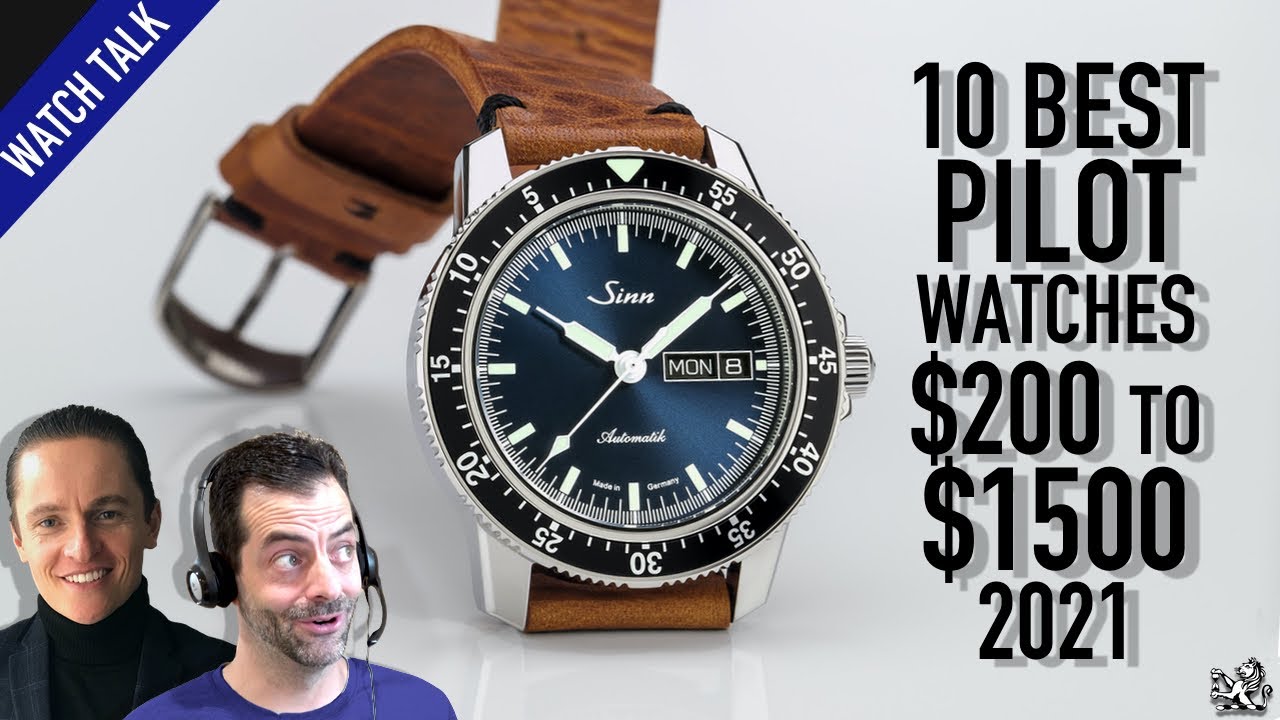 10 Best Pilot Watches $200 To $1500: Seiko, Breitling, Citizen & More -  YouTube