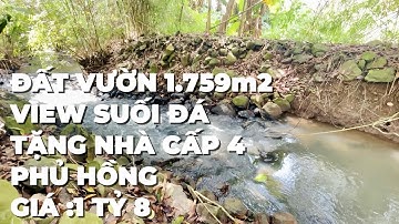Làm ăn khó khăn buộc phải bán rẻ đất vườn view suối có thổ cư ở bà rịa vũng tàu
