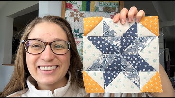 2023 Scrappy Sampler- Block 45- pin wheel star block, quilt block tutorial