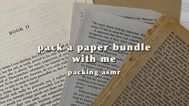 Make a paper bundle with me - real time pack with ...