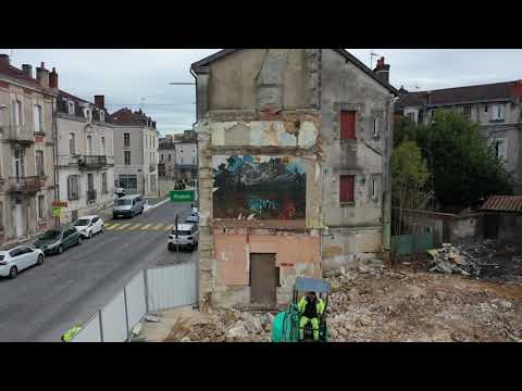 Reportage drone du chantier gare Périgueux (Suivi chantier Grand Périgueux)