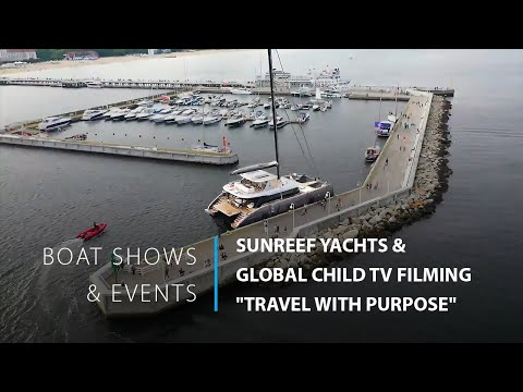 Sunreef Yachts hosts Miss World Karolina Bielawska & Global Child TV on board Sunreef 80
