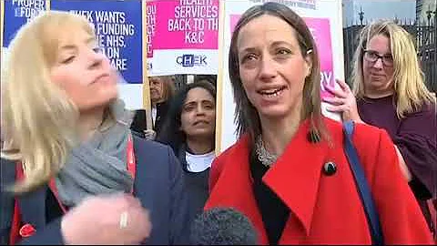 Rosie Duffield and Campaign for Health in East Kent visit Down