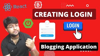  Login Feature | Blogging  Application using React JS and Spring Boot | Hindi