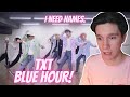 DANCER REACTS TO TXT | 'BLUE HOUR' DANCE PRACTICE! (‘5시 53분의 하늘에서 발견한 너와 나’) Dance Practice