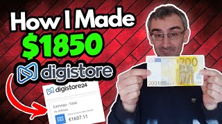 [PROOF] Easy Way To Earn $1850 | Digistore24 Affiliate Marketing For Beginners