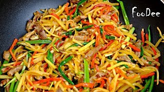 Картошка с мясом! ОРИГИНАЛЬНАЯ жареная картошка на обед или ужин! Potato with pork recipe Картошка с мясом! ОРИГИНАЛЬНАЯ жареная картошка на обед или ужин! Potato with pork recipe