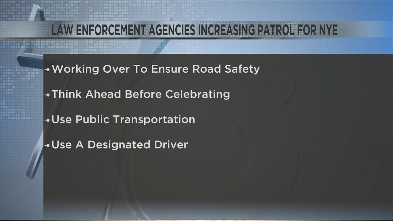 State and local law enforcement step up patrol for New Year's Eve - YouTube