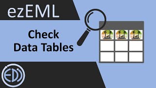 ezEML's Check Data Table Feature