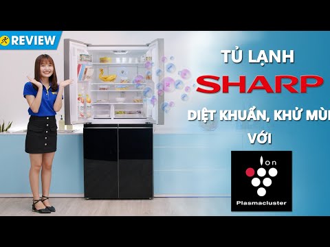 Tủ lạnh Sharp 401L: Khử mùi diệt khuẩn, dung tích lớn (SJ-FXP480VG-BK) • Điện máy XANH