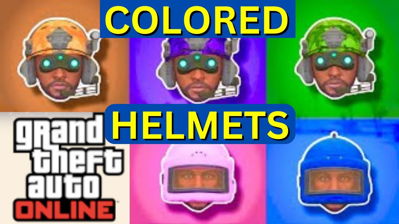 How to get Colored Helmets!! Very Easy!! gta gaming glitch YouTube