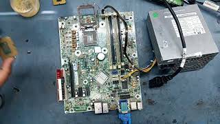 how to repair error code 55,55 no display hp 6300 mt desktop motherboard