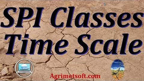 Standardized Precipitation Index (SPI) Classification | SPI Time Scale